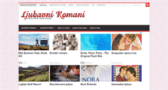 Desktop Screenshot of ljubavniromani.com